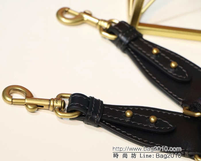 DIOR迪奧 復古羅馬肩帶 深藍色肩帶 復古銀色飾章  zdo1113